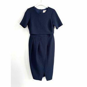 ASOS Navy Short Sleeve Dress